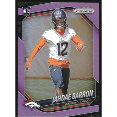 2025 Panini Prizm Prizms Pink #350 Jahdae Barron