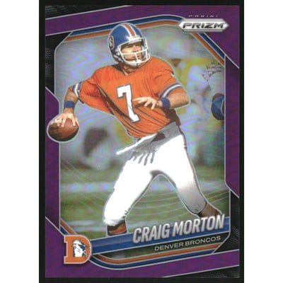 2025 Panini Prizm Prizms Purple #15 Craig Morton