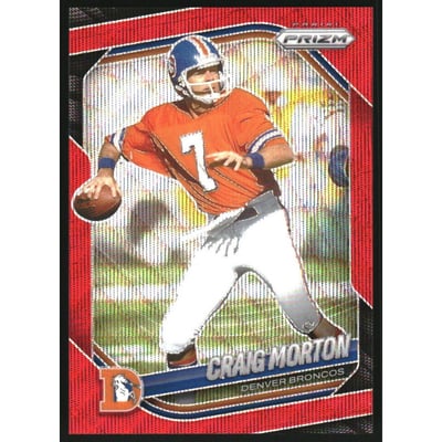 2025 Panini Prizm Prizms Red Wave #15 Craig Morton