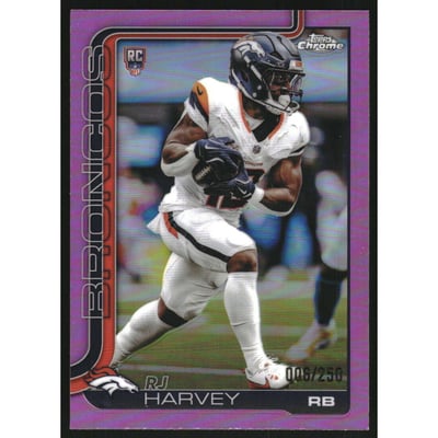 2025 Topps Chrome Pink Refractors #330 RJ Harvey