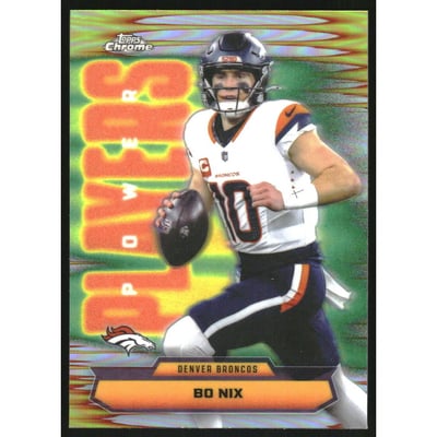 2025  Topps Chrome Power Players Refractors #PP9 Bo Nix