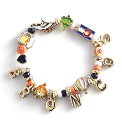 Denver Broncos BaubleBar Motif Beaded Bracelet
