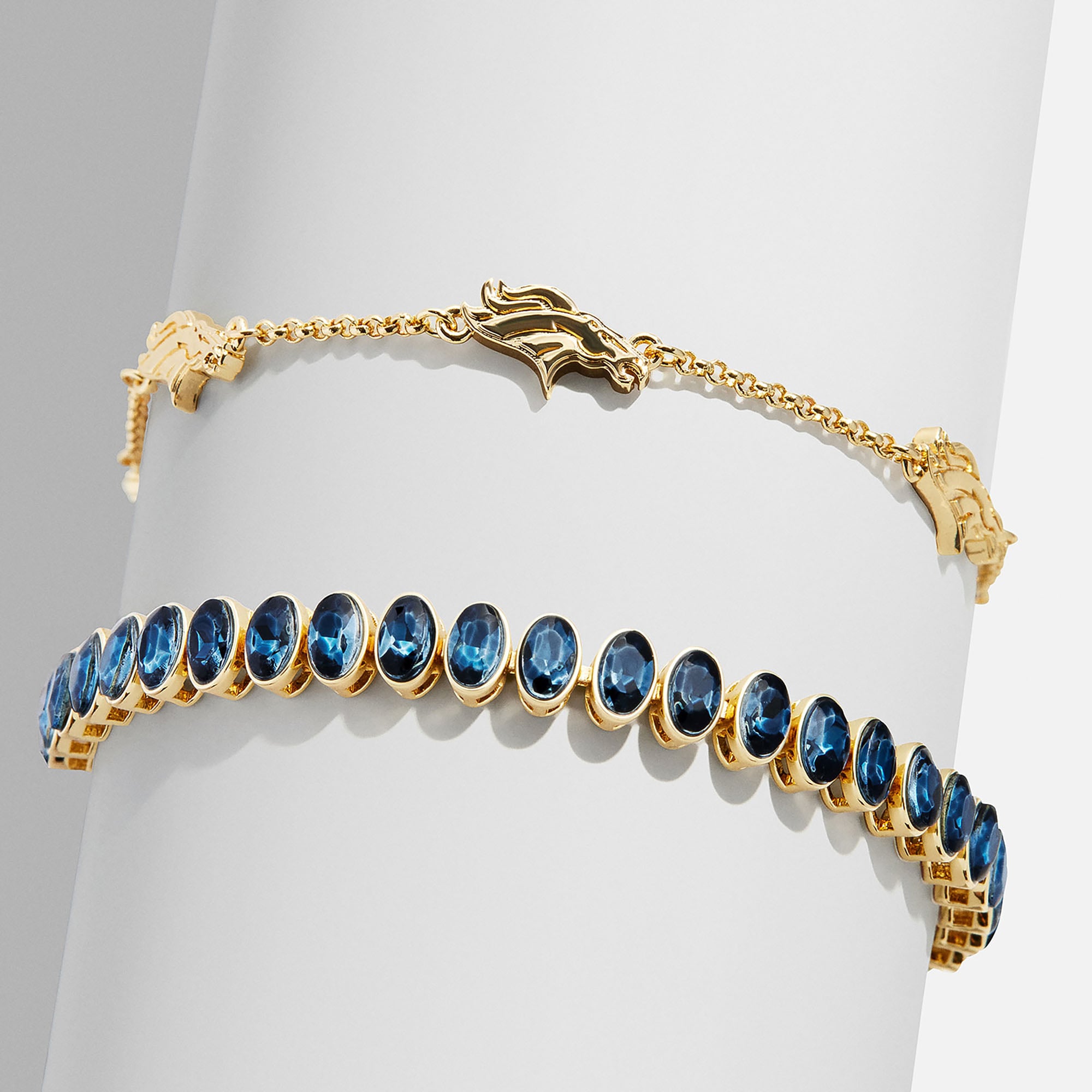 Ensemble de deux bracelets de tennis BaubleBar Denver Broncos
