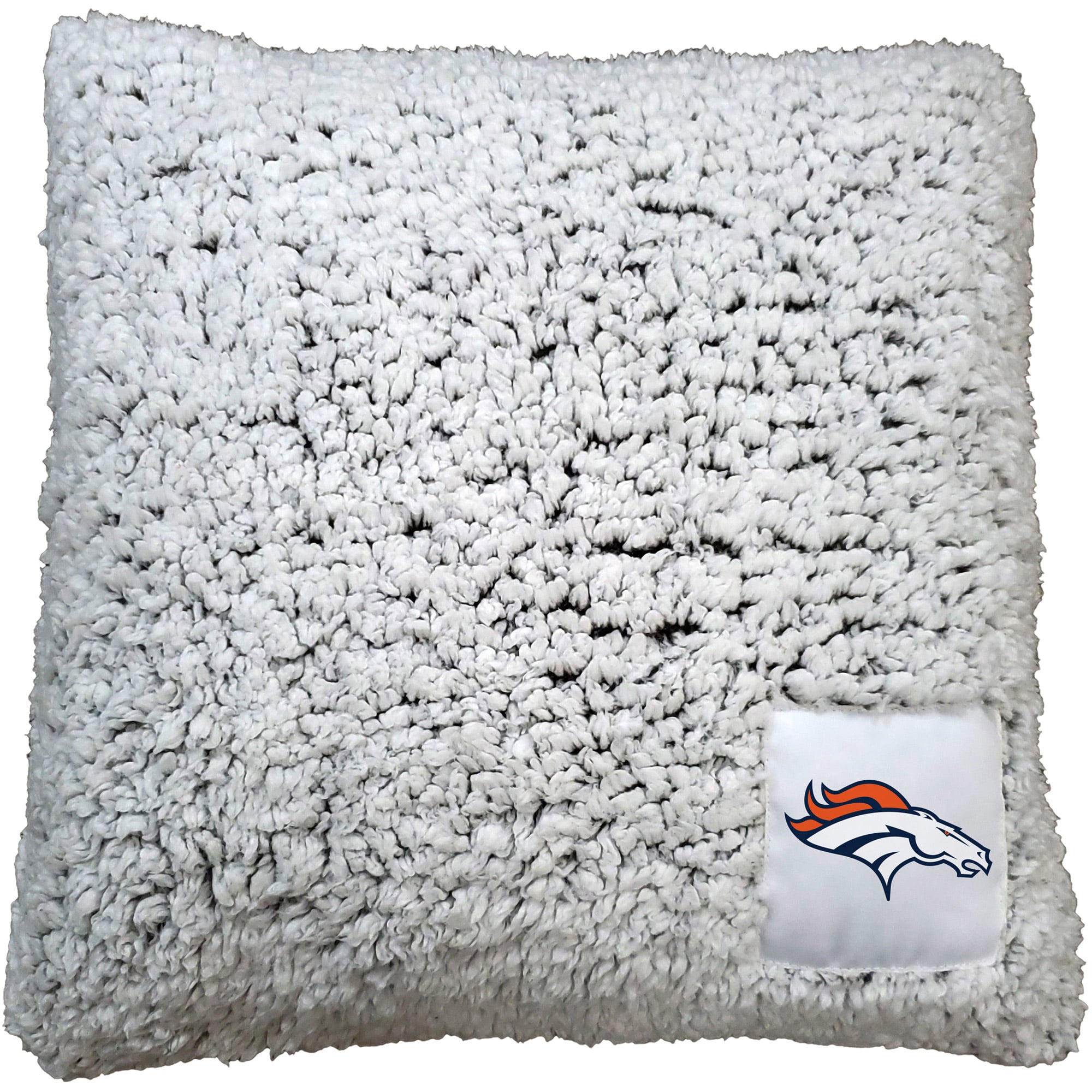 Denver Broncos 16'' x 16'' Frosty Sherpa Pillow