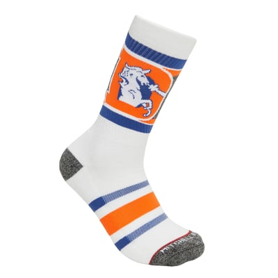 Denver Broncos Football M1500R Digi Squares Quarter Socks – Unisex Adult, Multi-Color