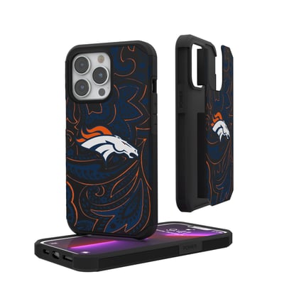 Denver Broncos iPhone Rugged Paisley Design Case