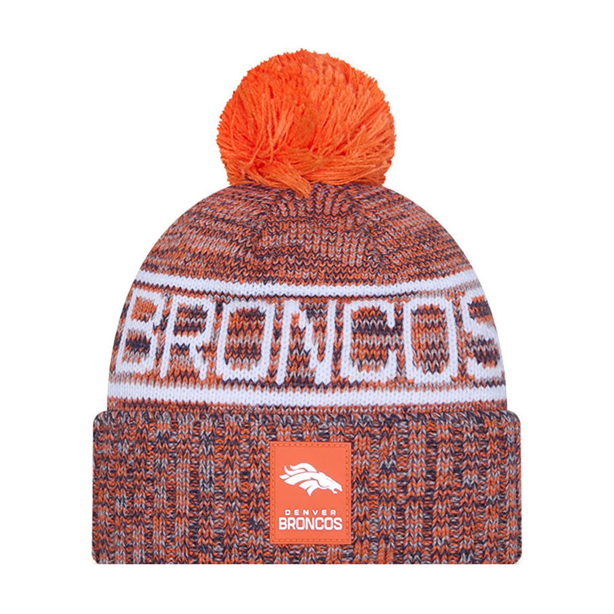 Denver Broncos‎ White Beanie design with Logo, Blue & Orange Stars & Rhinestones Denver Broncos NFL White Rhinestone Logo Cowboy Hat main image 3