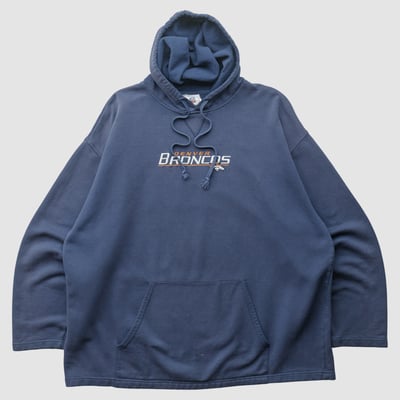 Denver Broncos NFL 2000s Hooded Pullover Sweatshirt - Navy - 2XL by Fanatics Real Vintage