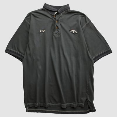 Denver Broncos Reebok 2000s Polo - Charcoal - XL by Fanatics Real Vintage