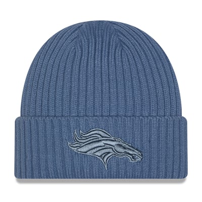 Denver Broncos New Era Girls Color Pack Cuffed Knit Hat - Blue