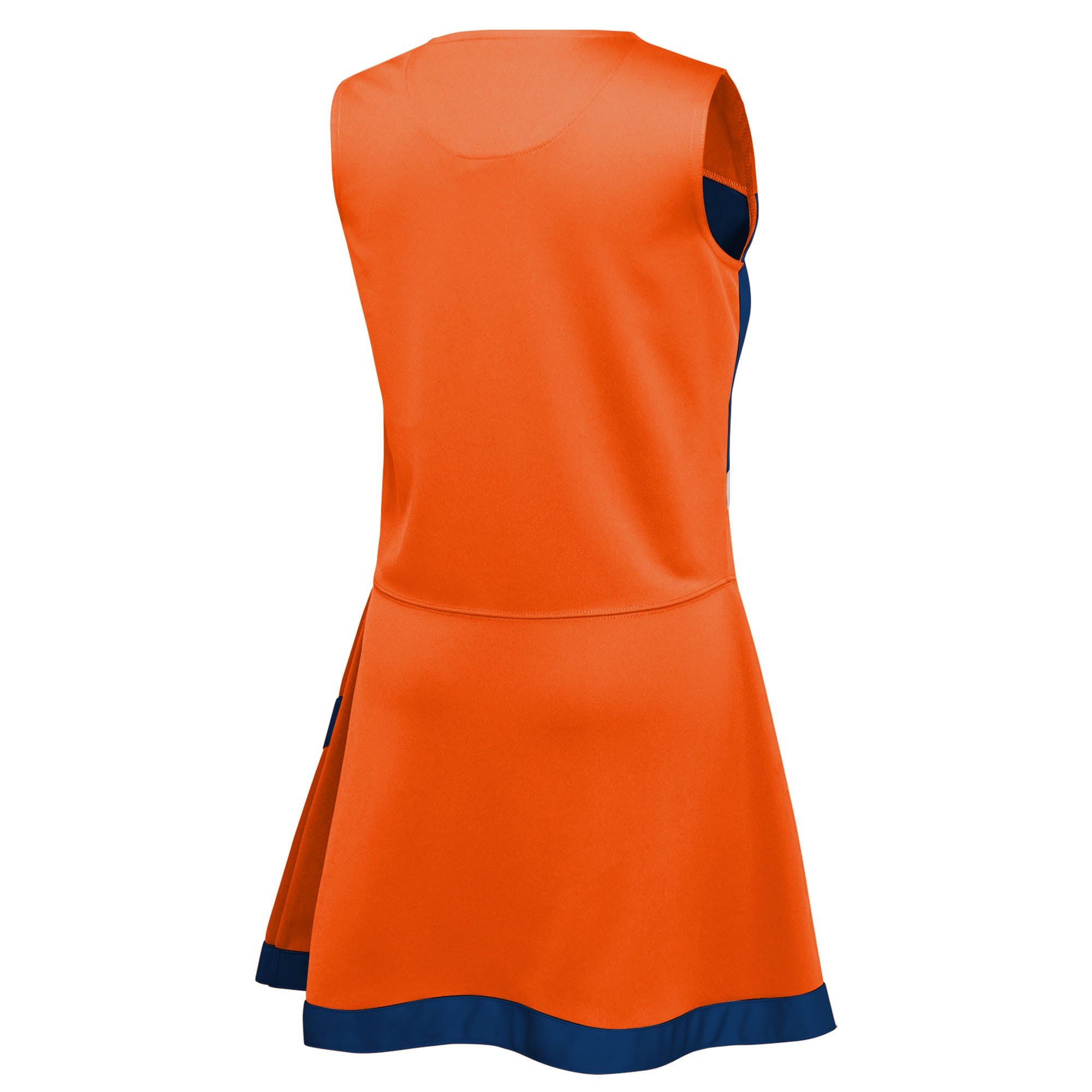 Girls Preschool Orange Denver Broncos Two-Piece Cheer Captain Jumper Dress with Bloomers Set