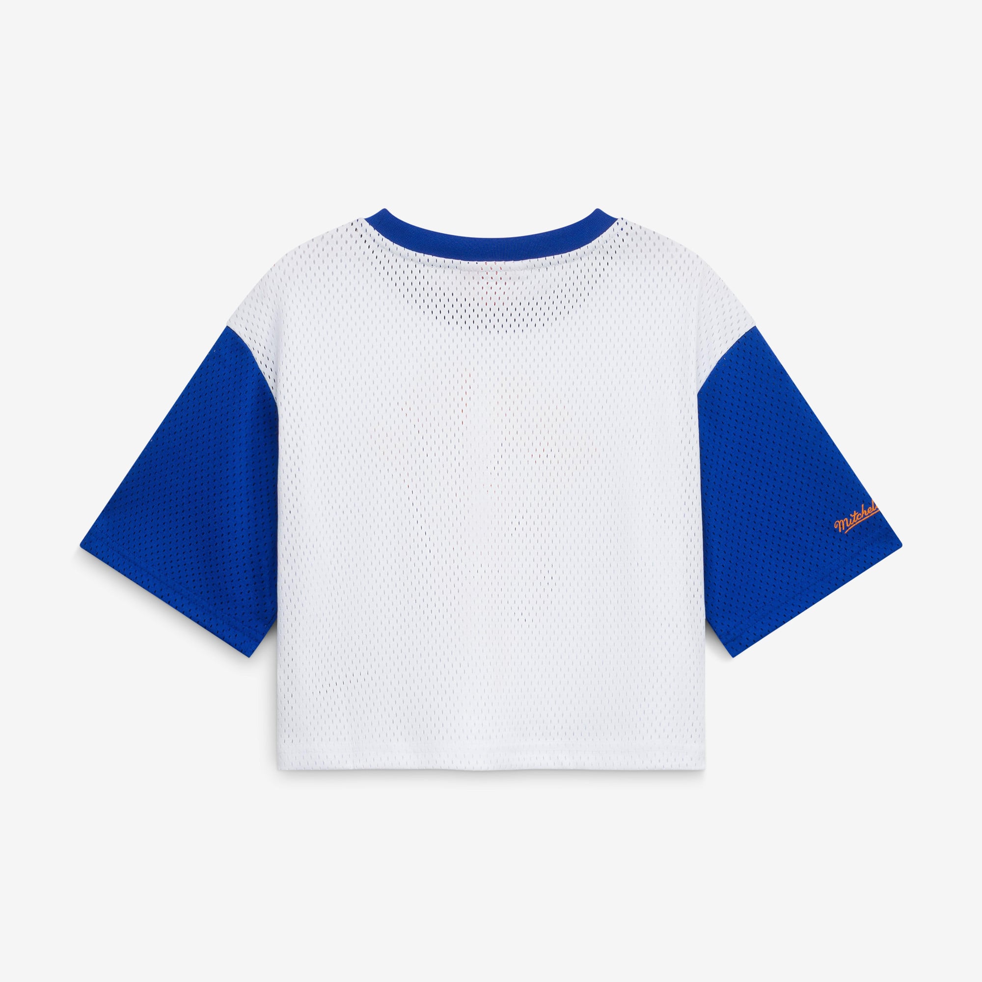 Girls Youth Mitchell & Ness  White Denver Broncos Gameday Cropped Half Sleeve T-Shirt