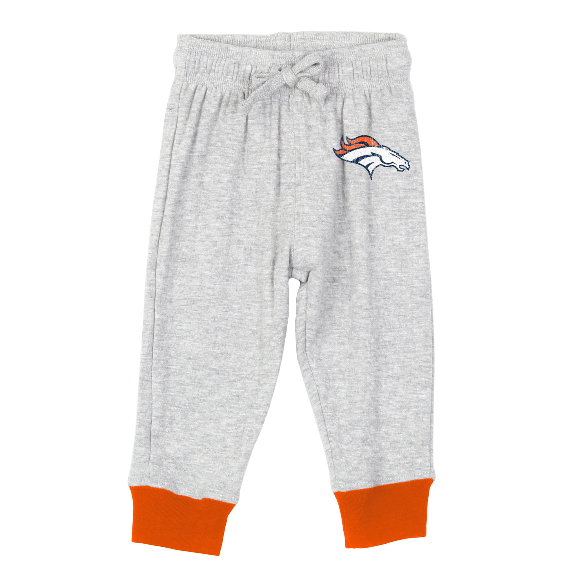 Infant Wes & Willy  Heather Gray Denver Broncos Jie Hopper Long Sleeve Bodysuit Pants Set