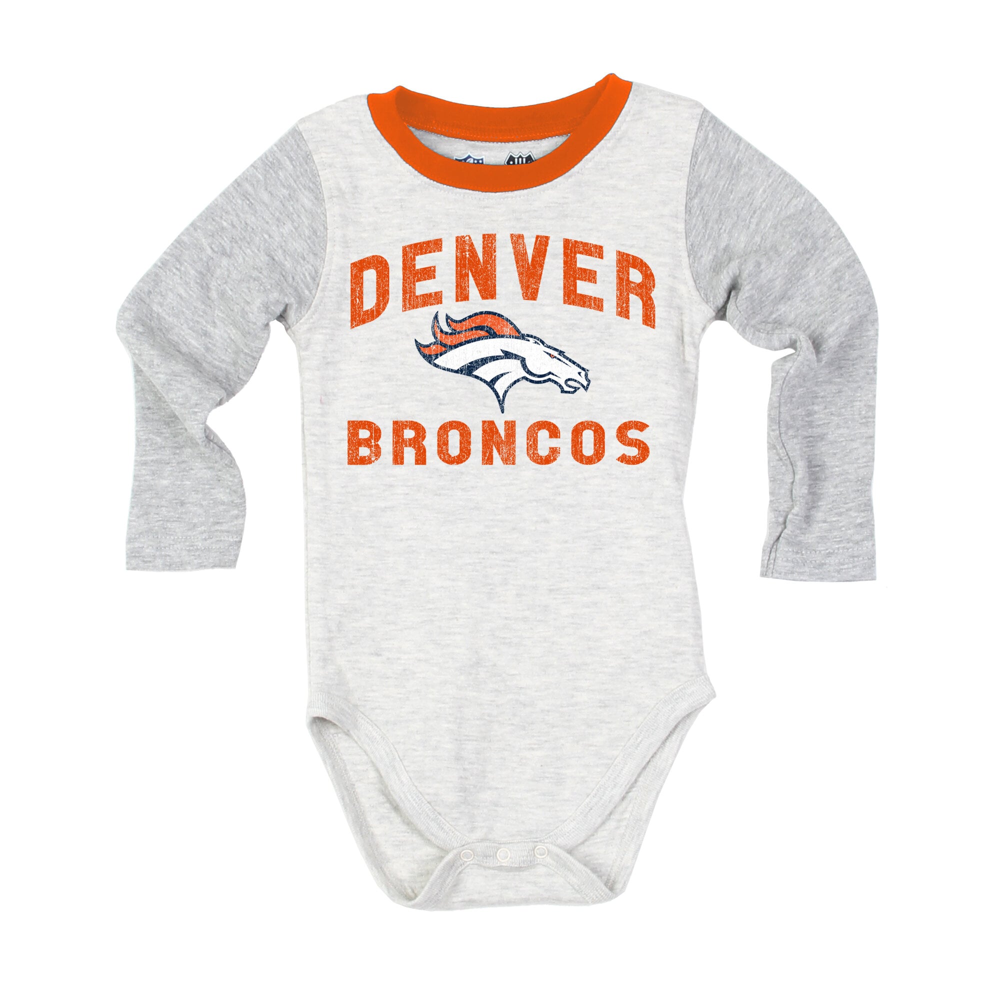 Ensemble body à manches longues et pantalon pour bébé Wes & Willy Heather Gray Denver Broncos Jie Hopper