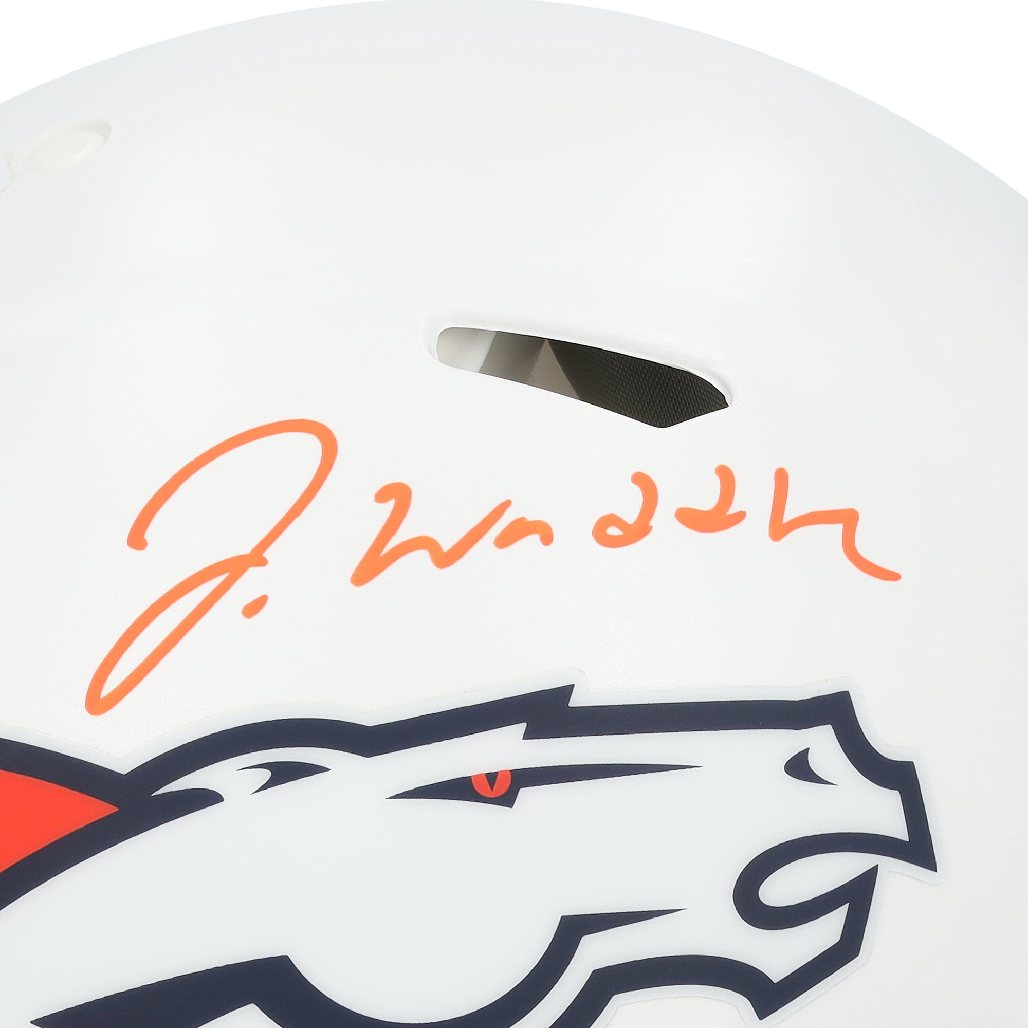 Jaylen Waddle Denver Broncos Autographed Riddell 2024 Alternate Speed Authentic Helmet