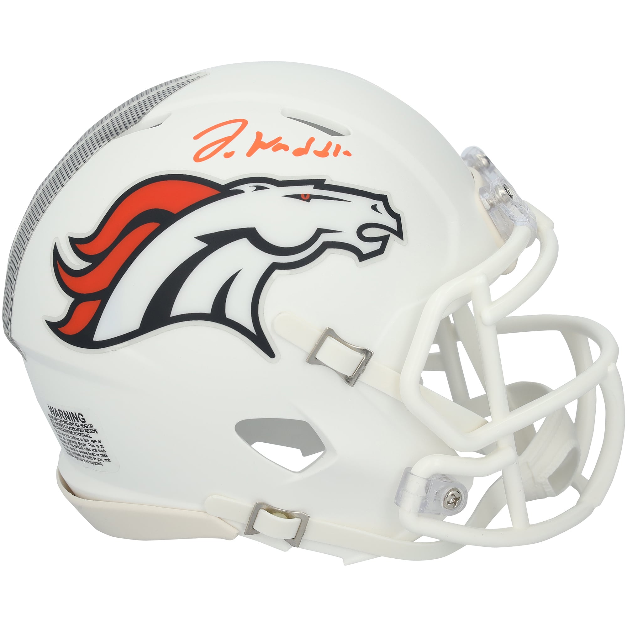 Jaylen Waddle Denver Broncos Autographed Riddell Alternate Speed Mini Helmet