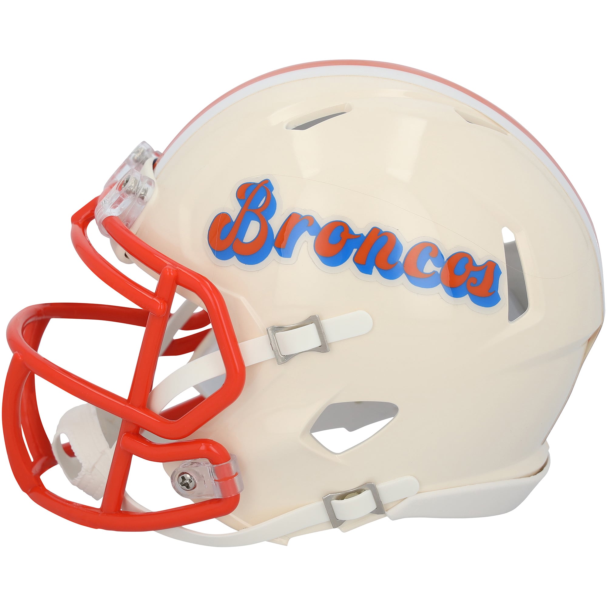 Jaylen Waddle Denver Broncos Autographed Riddell Retro Speed Mini Helmet