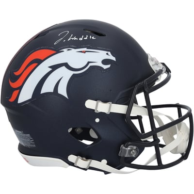 Jaylen Waddle Denver Broncos Autographed Fanatics Authentic Riddell Speed Authentic Helmet
