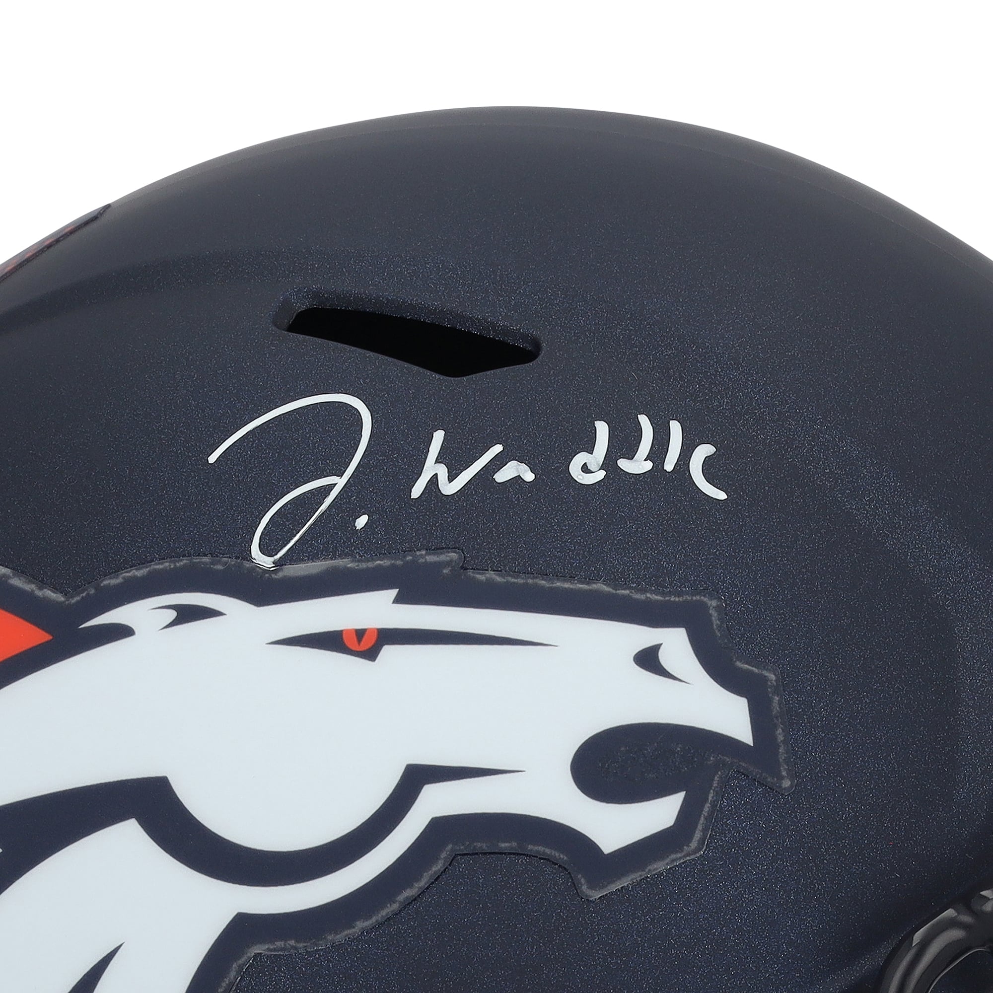 Jaylen Waddle Denver Broncos Autographed Riddell Speed Replica Helmet