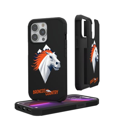 Denver Broncos Keyscaper iPhone Rugged Case - Black