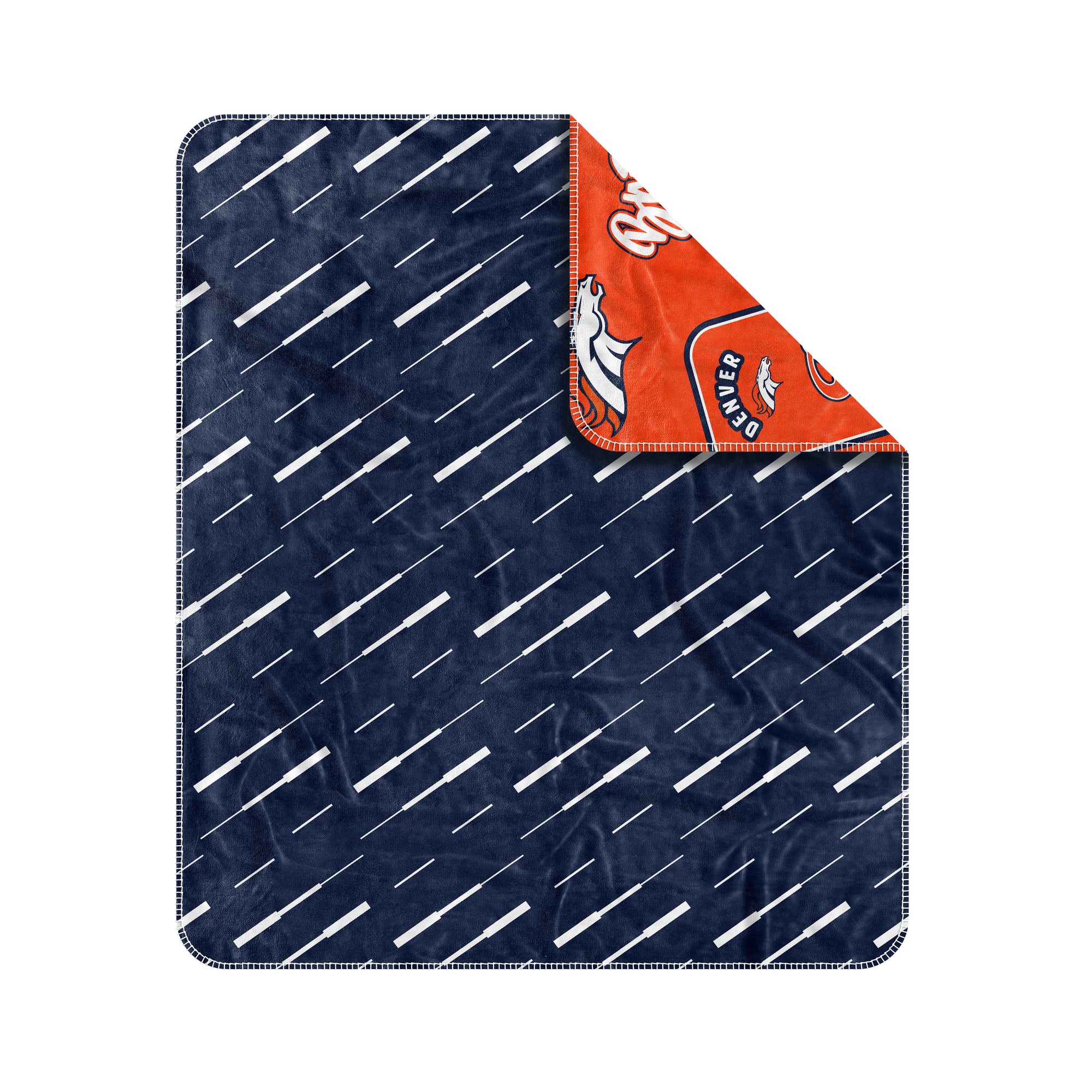 Logo Brands Denver Broncos 50" x 60" Dream Weave Throw Blanket