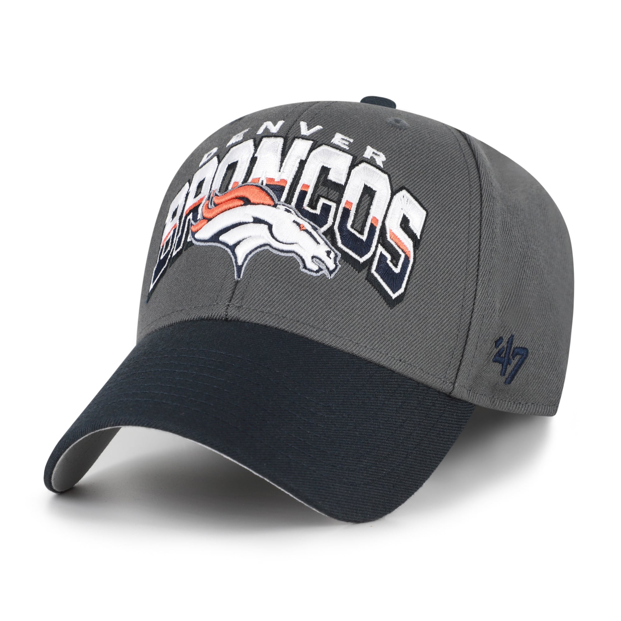 Casquette ajustable Denver Broncos MVP '47 Charcoal pour homme