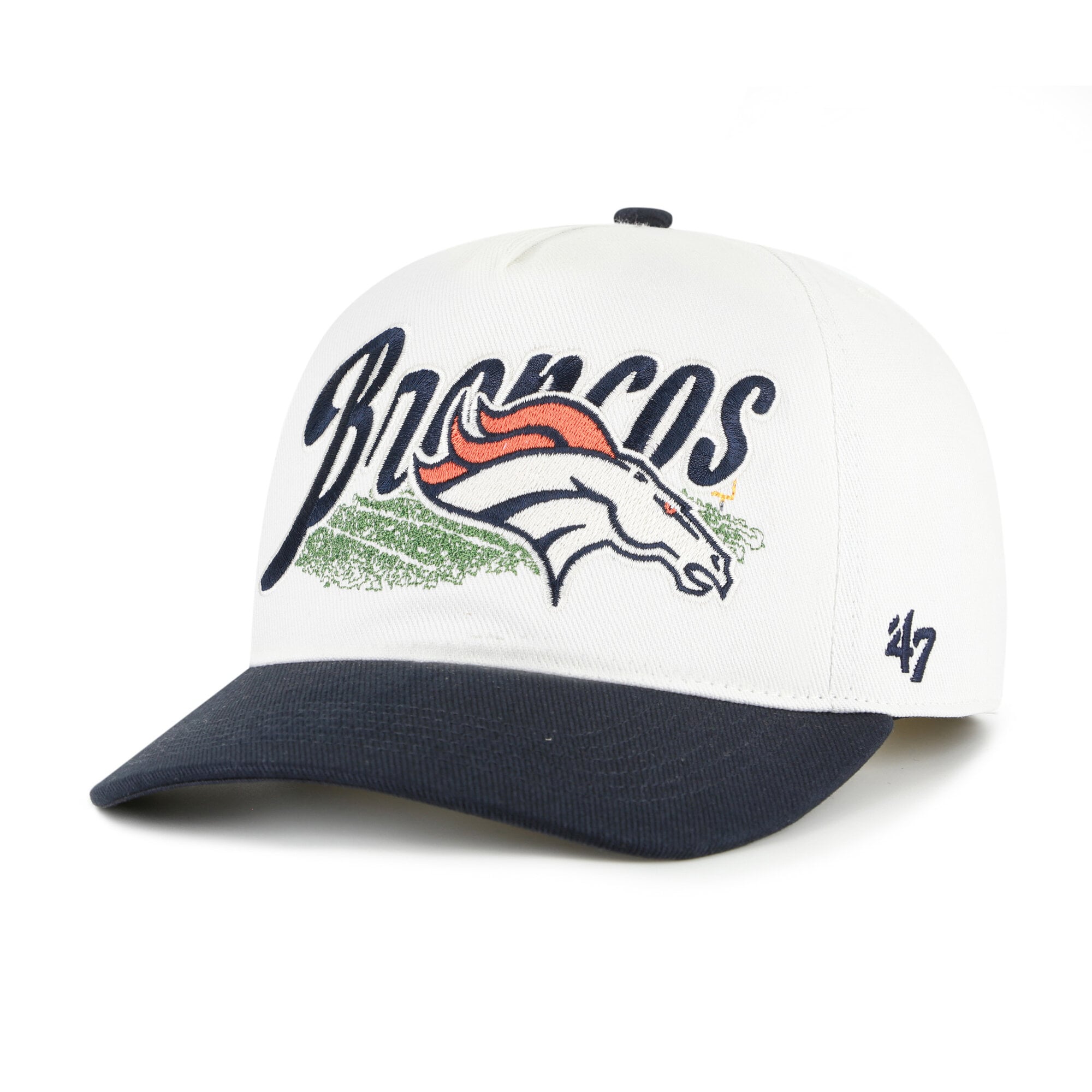 Men's '47 Cream Denver Broncos Enfield Hitch Adjustable Hat