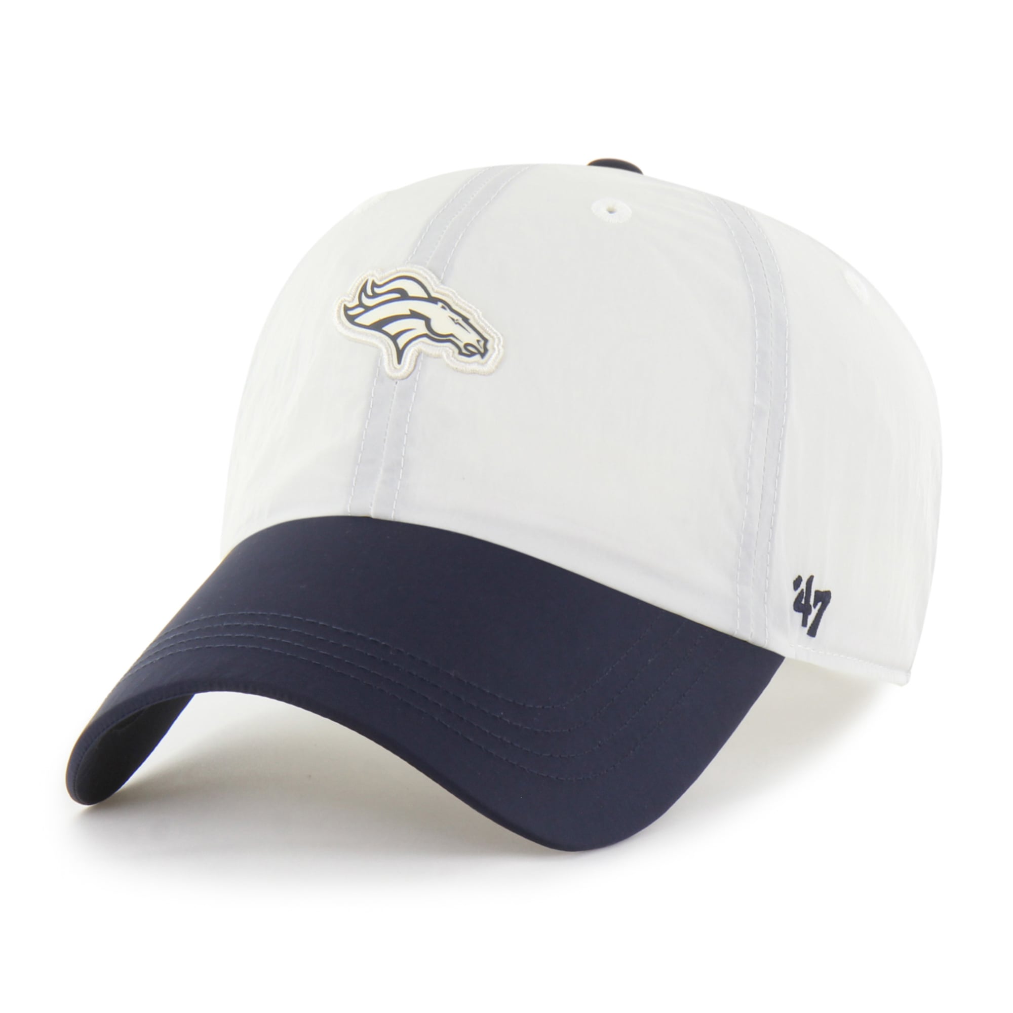 Men's '47 Cream Denver Broncos Modernia Clean Up Adjustable Hat