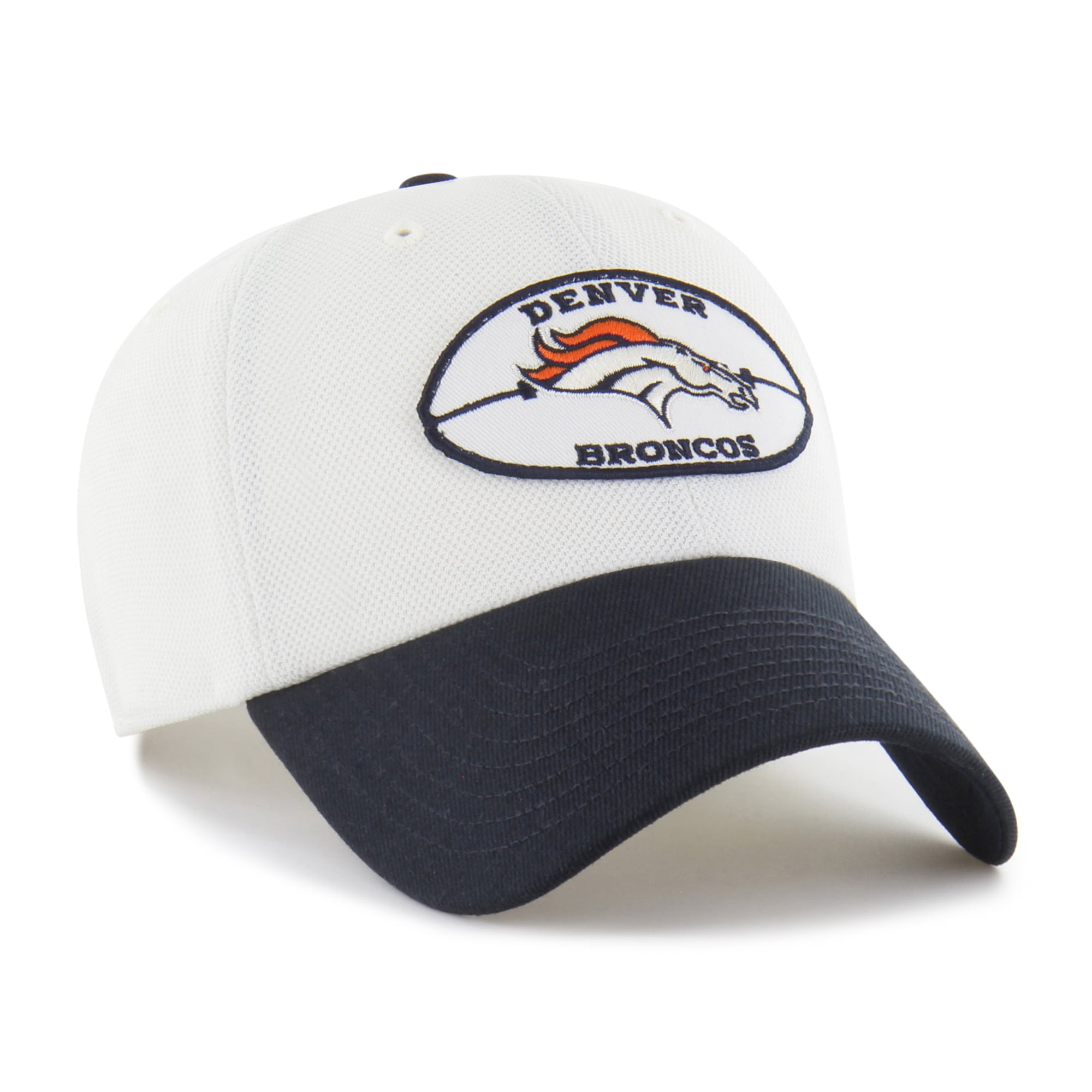 Casquette ajustable Denver Broncos '47 crème/marine à patch piqué