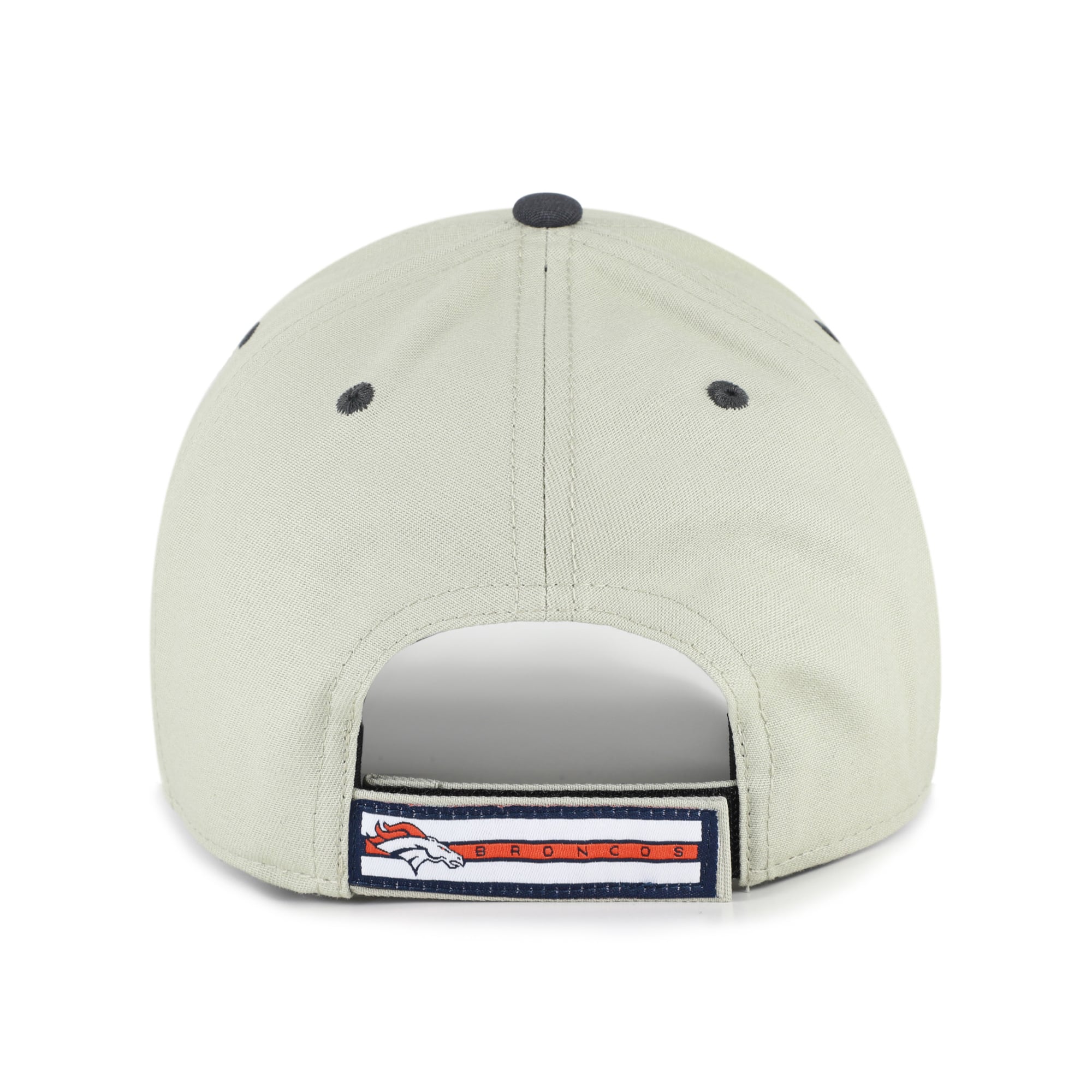 Casquette ajustable Denver Broncos MVP grise/noire pour homme, modèle 47, inscription demi-bloc.
