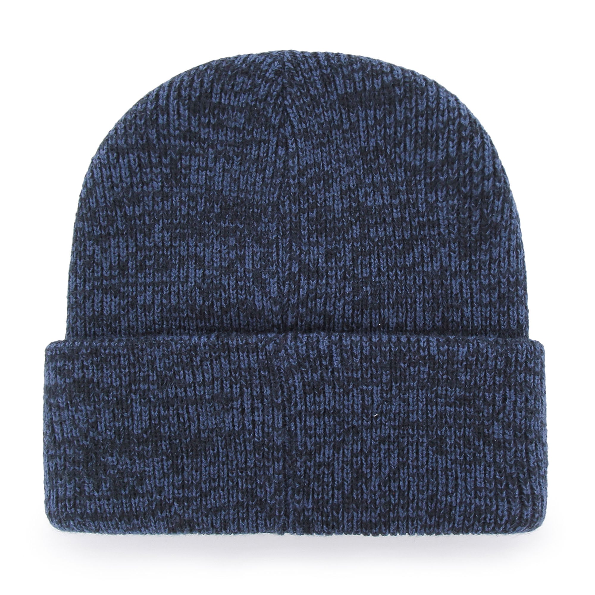 Bonnet en tricot à revers bleu marine chiné '47 des Denver Broncos Brain Freeze pour homme