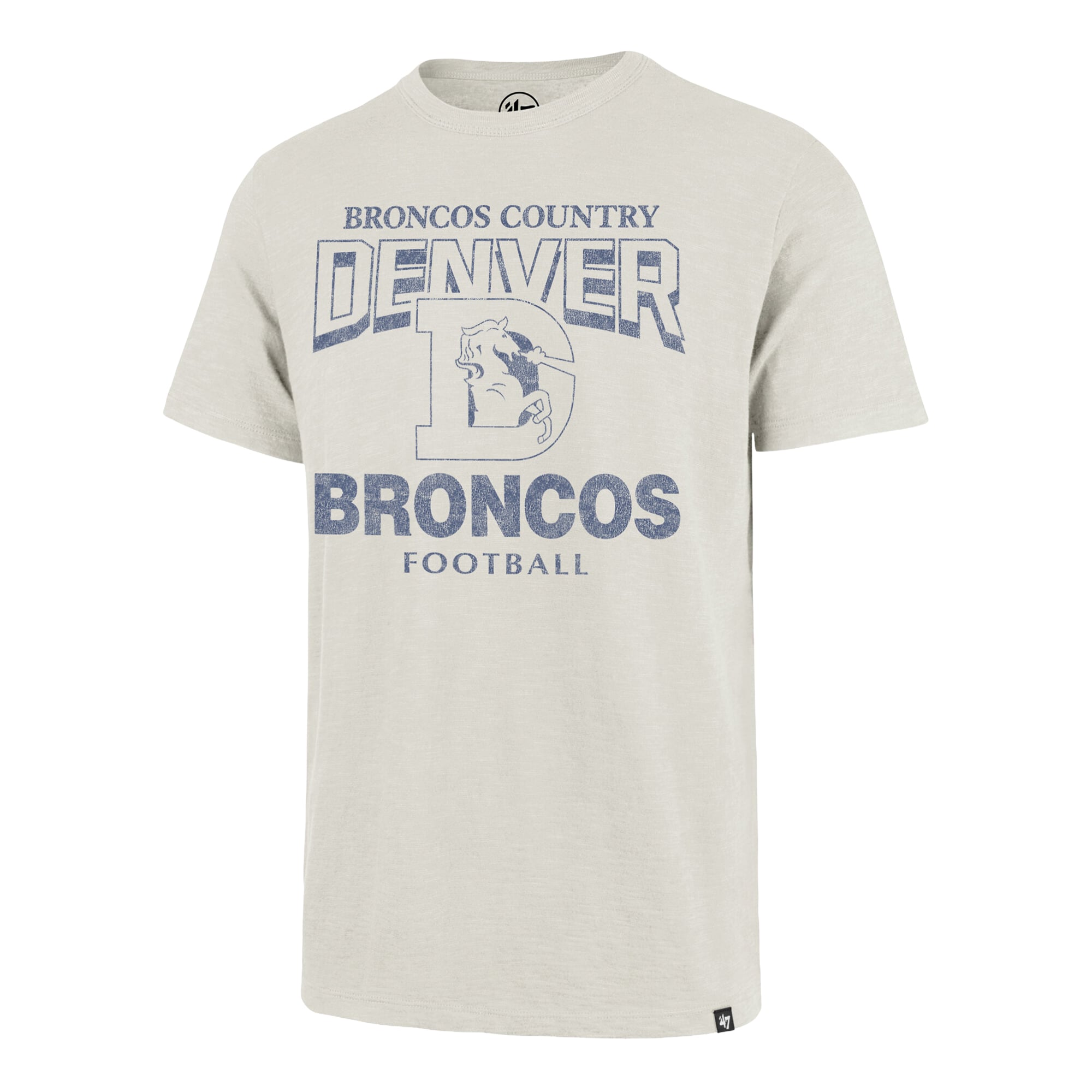 T-shirt homme '47 Natural Denver Broncos Head On Scrum Slub