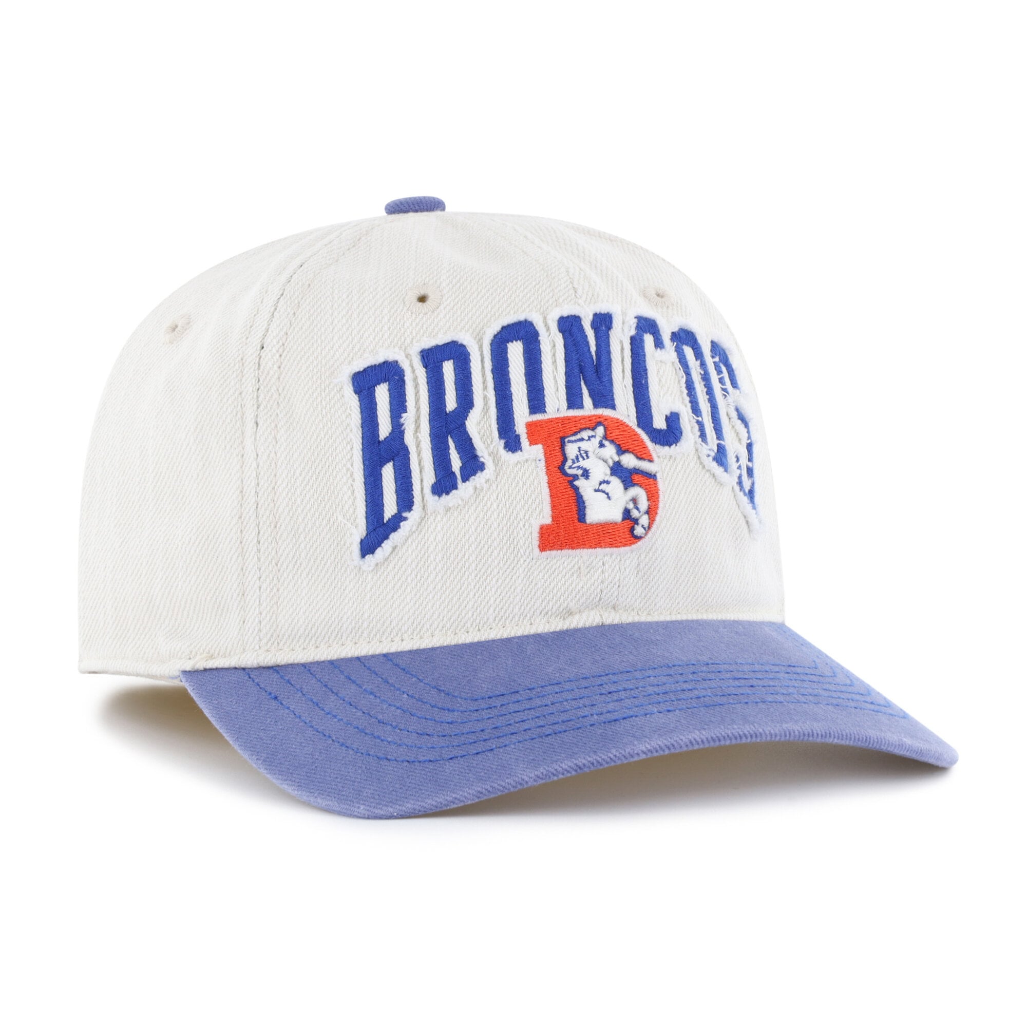Men's '47 Natural Denver Broncos Throwback Groton Franchise Fitted Hat