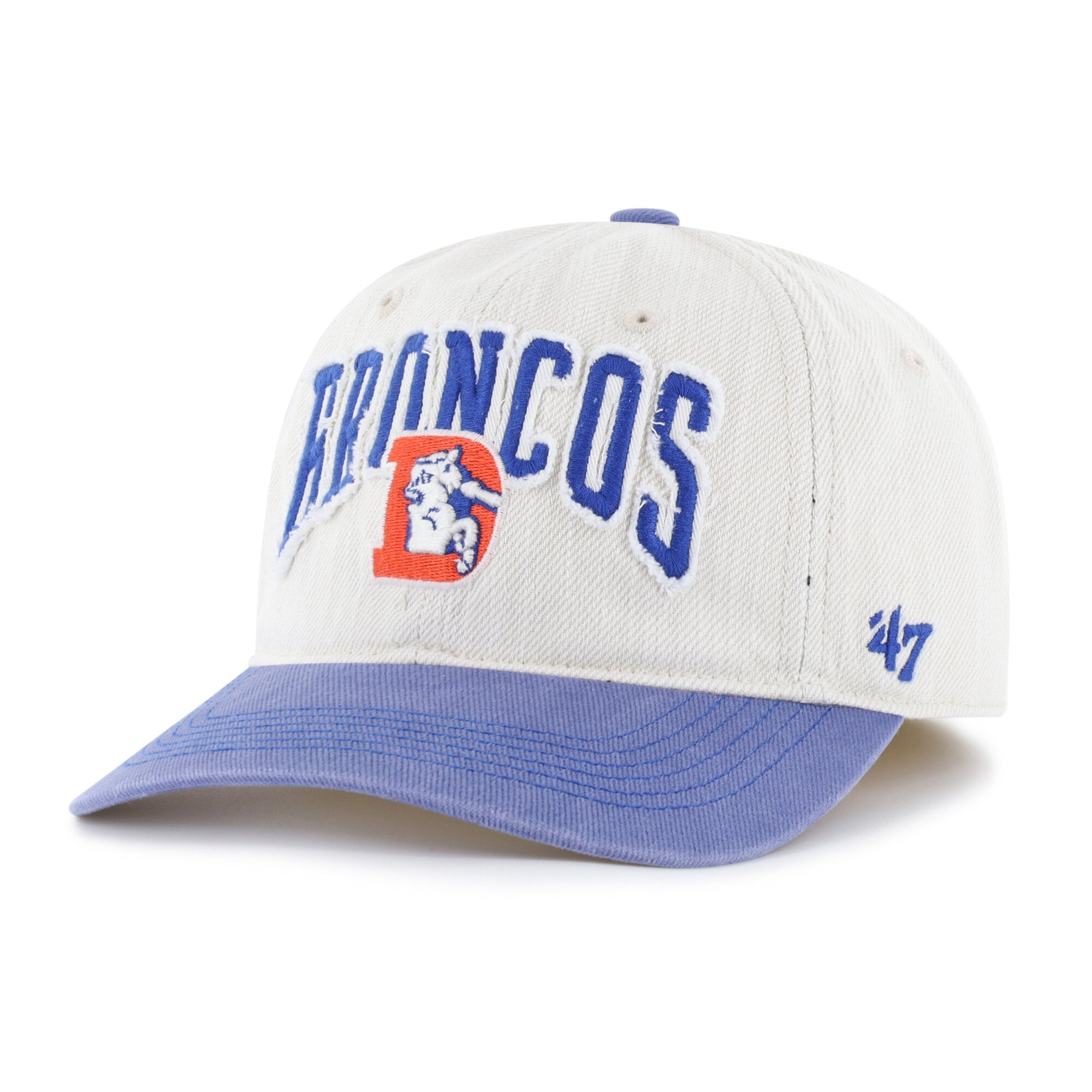 Men's '47 Natural Denver Broncos Throwback Groton Franchise Fitted Hat