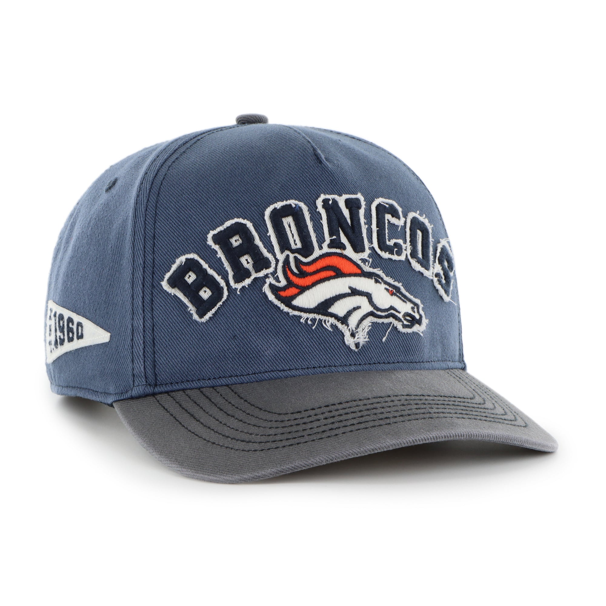 Men's '47 Navy Denver Broncos Calderwood Well Worn Hitch Adjustable Hat