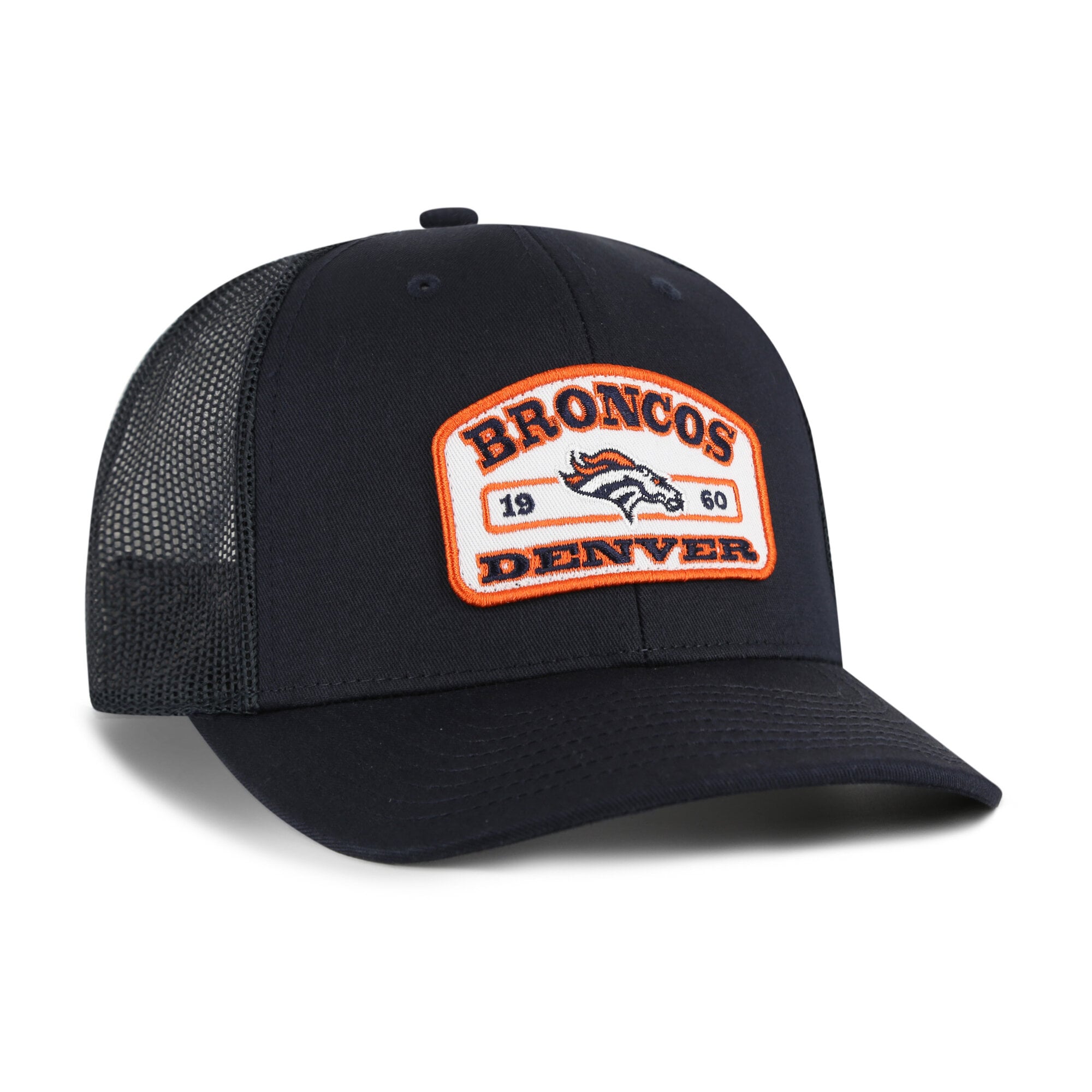 Men's '47 Navy Denver Broncos  Roadway Adjustable Trucker Hat