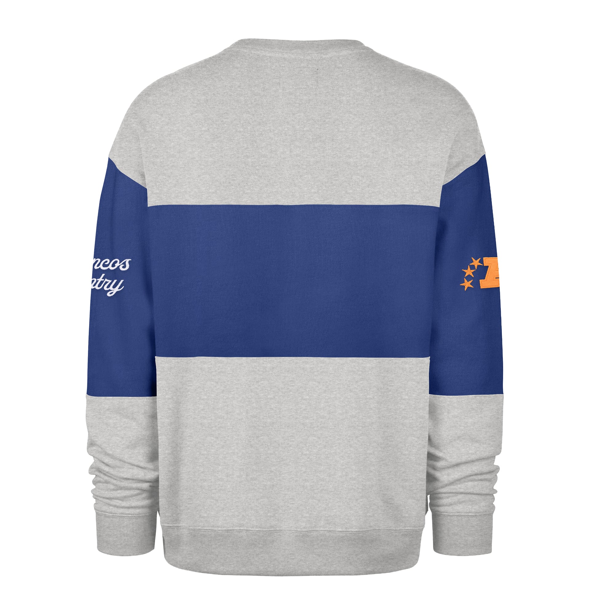 Sweat-shirt homme '47 Royal/Gris chiné Denver Broncos Blockfield Maximalist