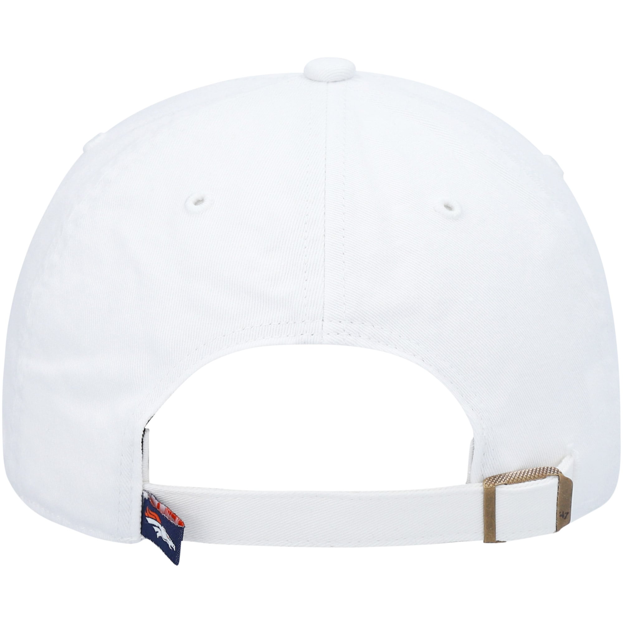 Casquette réglable Clean Up Denver Broncos '47 blanche pour homme