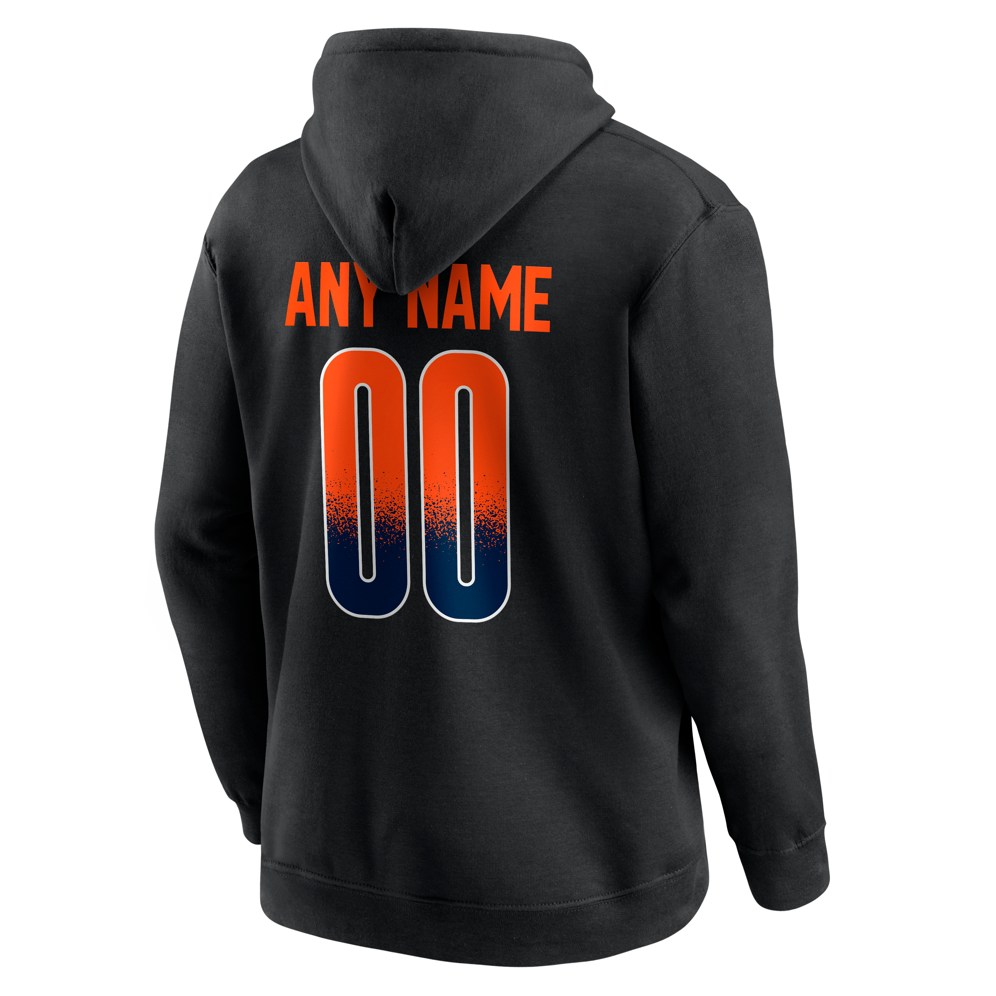 Men's Black Denver Broncos Home Field Pop Personalized Name & Number Hoodie