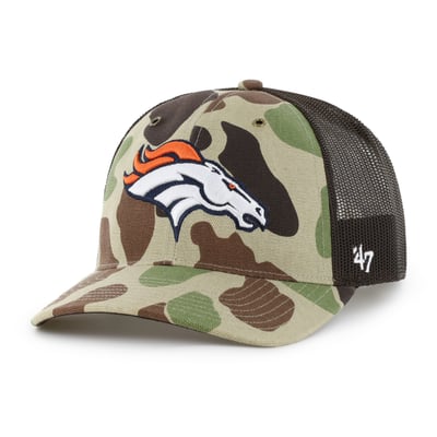 Denver Broncos Carhartt x '47 Adjustable Trucker Hat - Duck Camo
