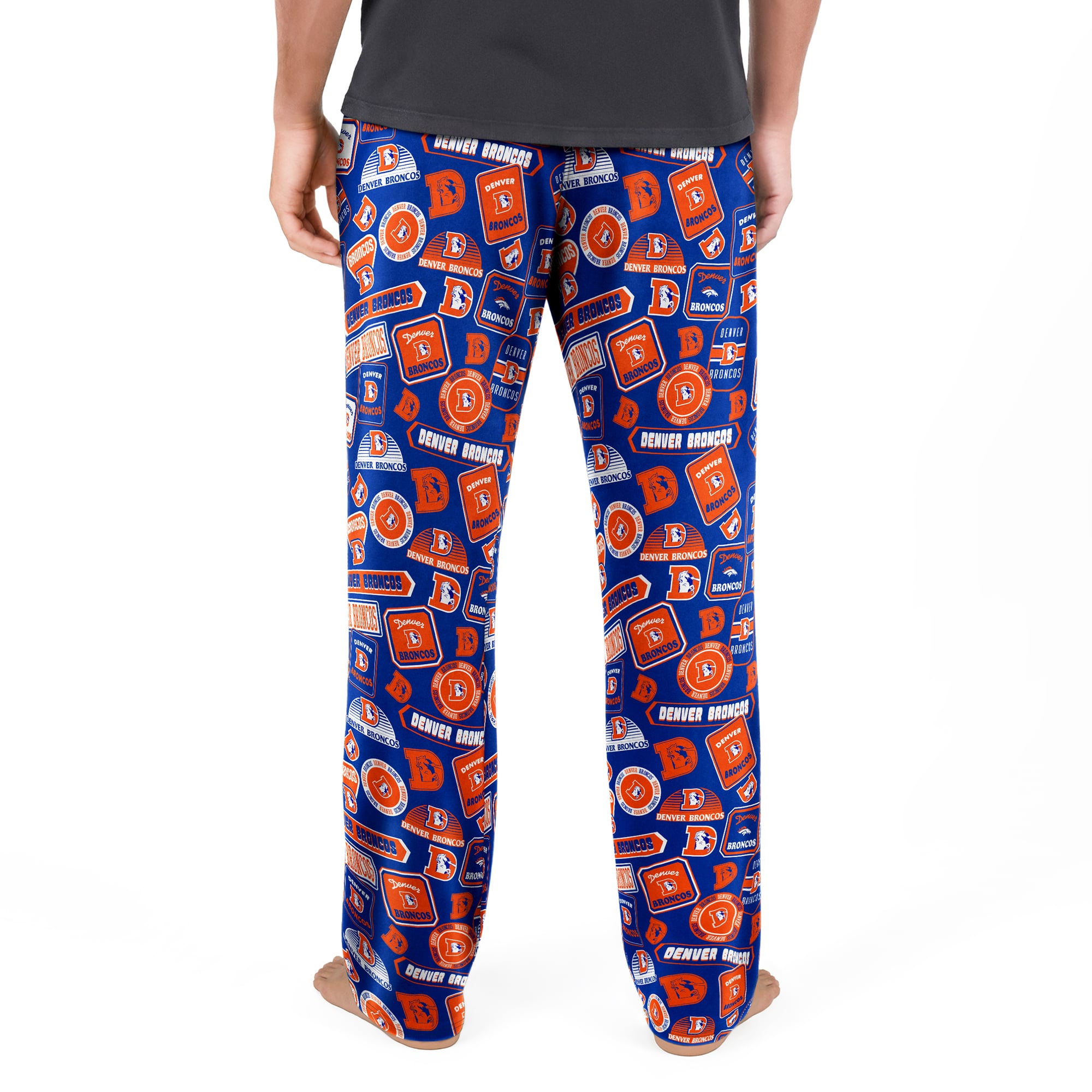Men's Concepts Sport Navy Denver Broncos Throwback Logo Grady Sleep Pants
