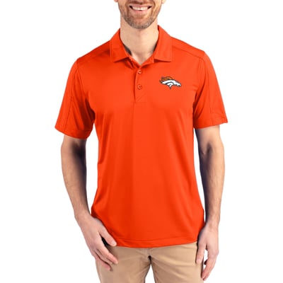 Denver Broncos Cutter & Buck Prospect Textured Stretch Polo - Orange