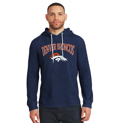 Denver Broncos Darius Rucker Collection by Fanatics Waffle Knit Hooded Tri-Blend Long Sleeve T-Shirt - Blue