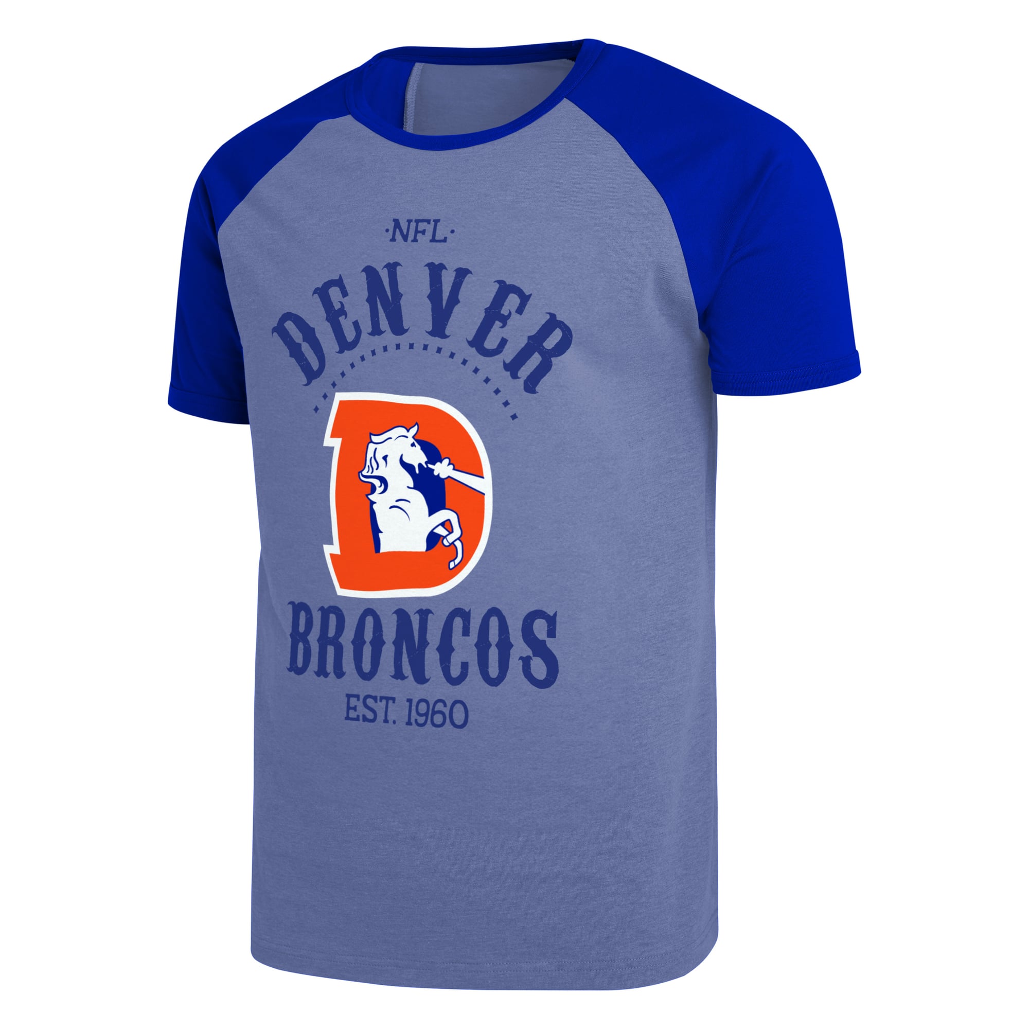 T-shirt raglan Darius Rucker Collection homme par Fanatics Royal Denver Broncos