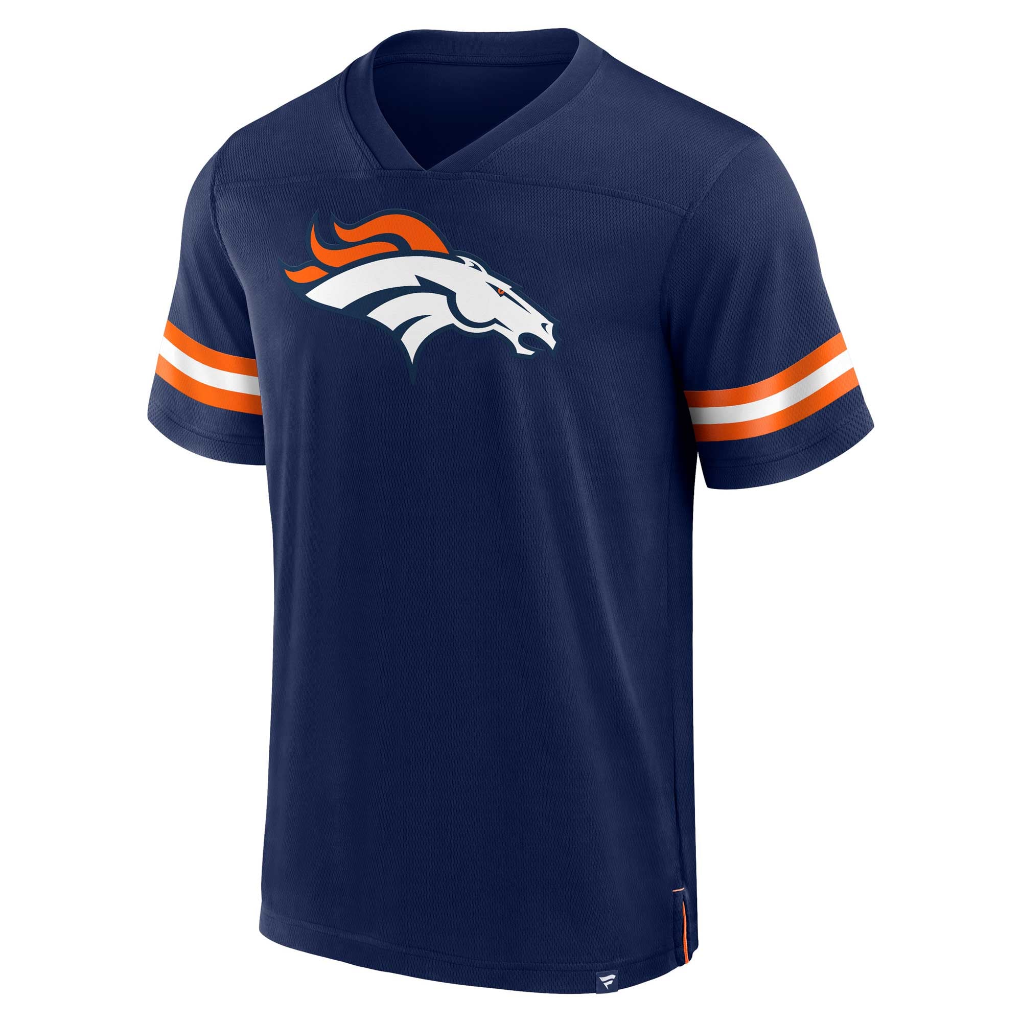 T-shirt à col en V Fanatics Navy Denver Broncos pour homme