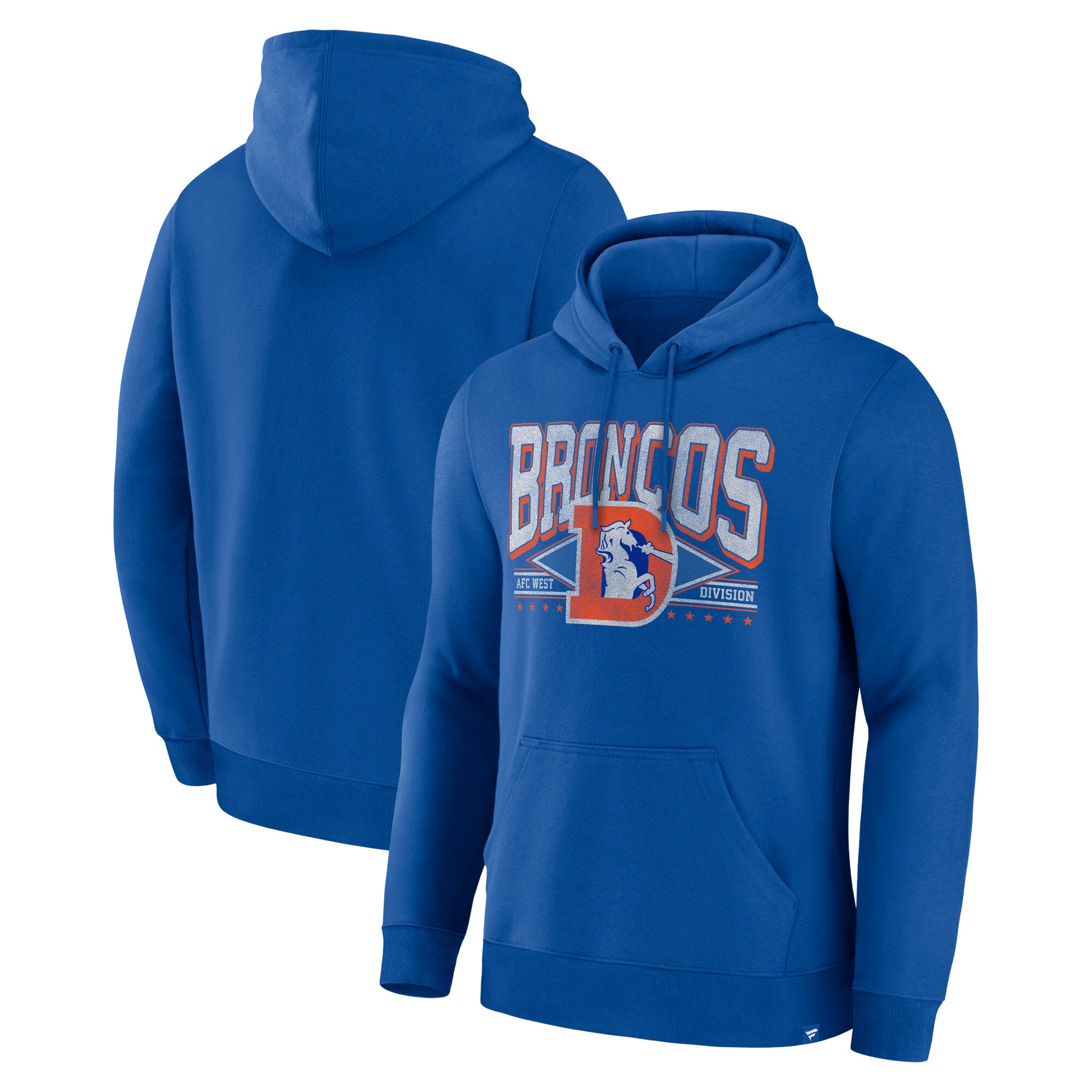 Men's Fanatics Royal Denver Broncos Delay Of The Game Legacy Fleece Hoodie
