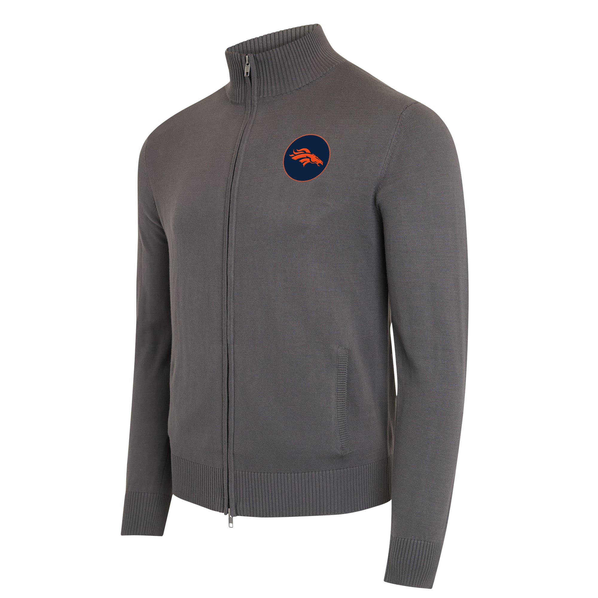 Pull zippé toutes saisons J. Palmer pour homme, couleur anthracite