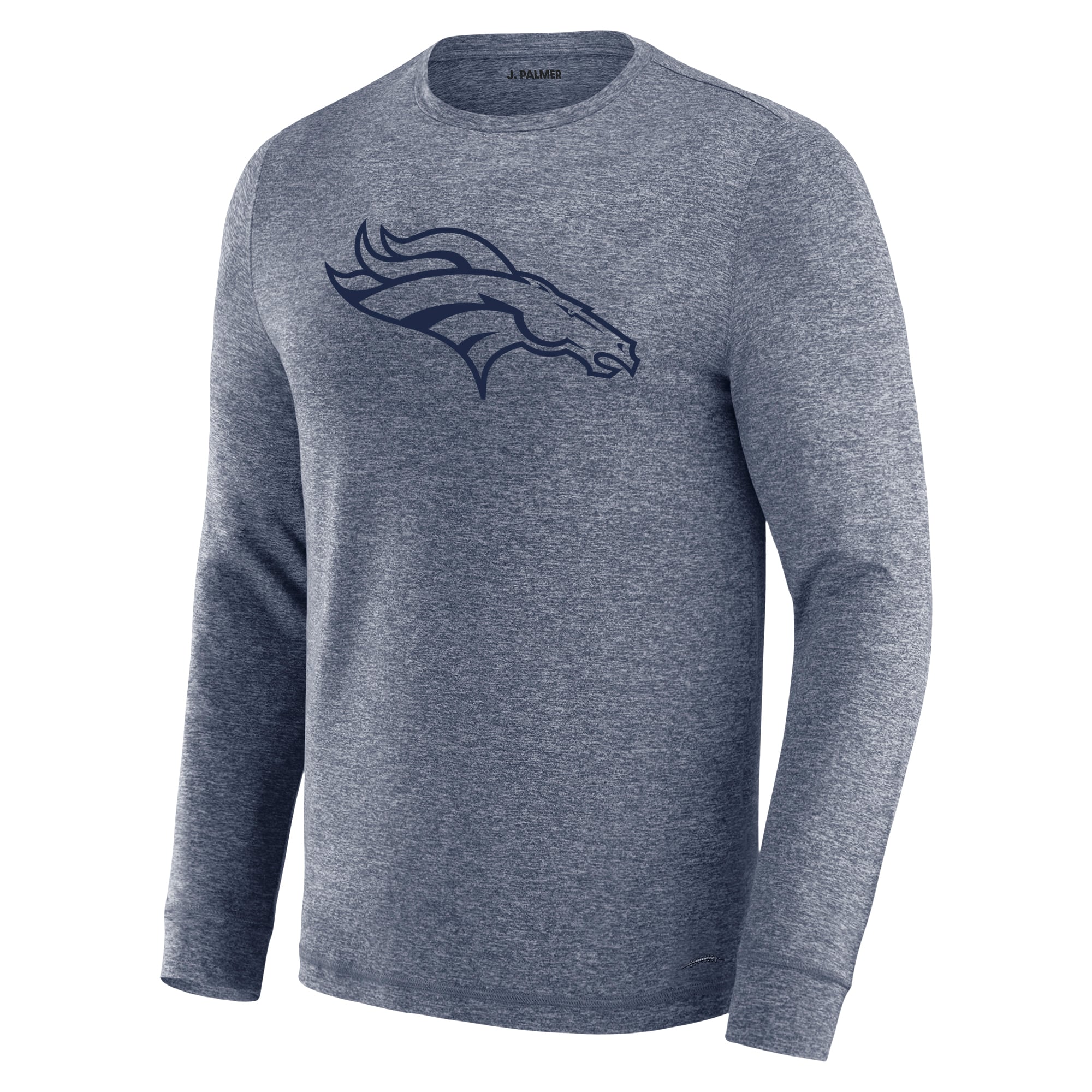 T-shirt à manches longues J. Palmer Navy Denver Broncos Four Down pour homme