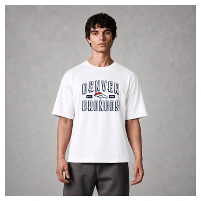 Denver Broncos Levelwear Luxe Moment Stronghold Knit T-Shirt - White