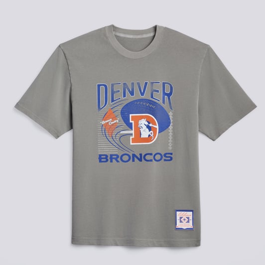 Denver Broncos lululemon Heavyweight Cotton T-Shirt - Dilute Wash Pavement Grey